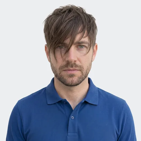 Hair covering an eye